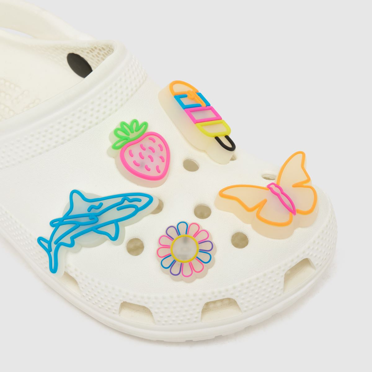 Crocs Jibbitz Lights Up Summer 5 PK in Multi Crocs Jibbitz Lights Up Summer 5 PK 7