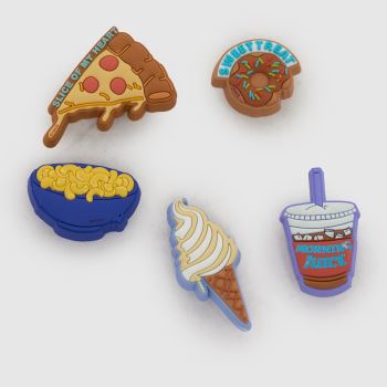 Crocs Multi Jibbitz Funny Foods 5 Pack Shoe Accessories