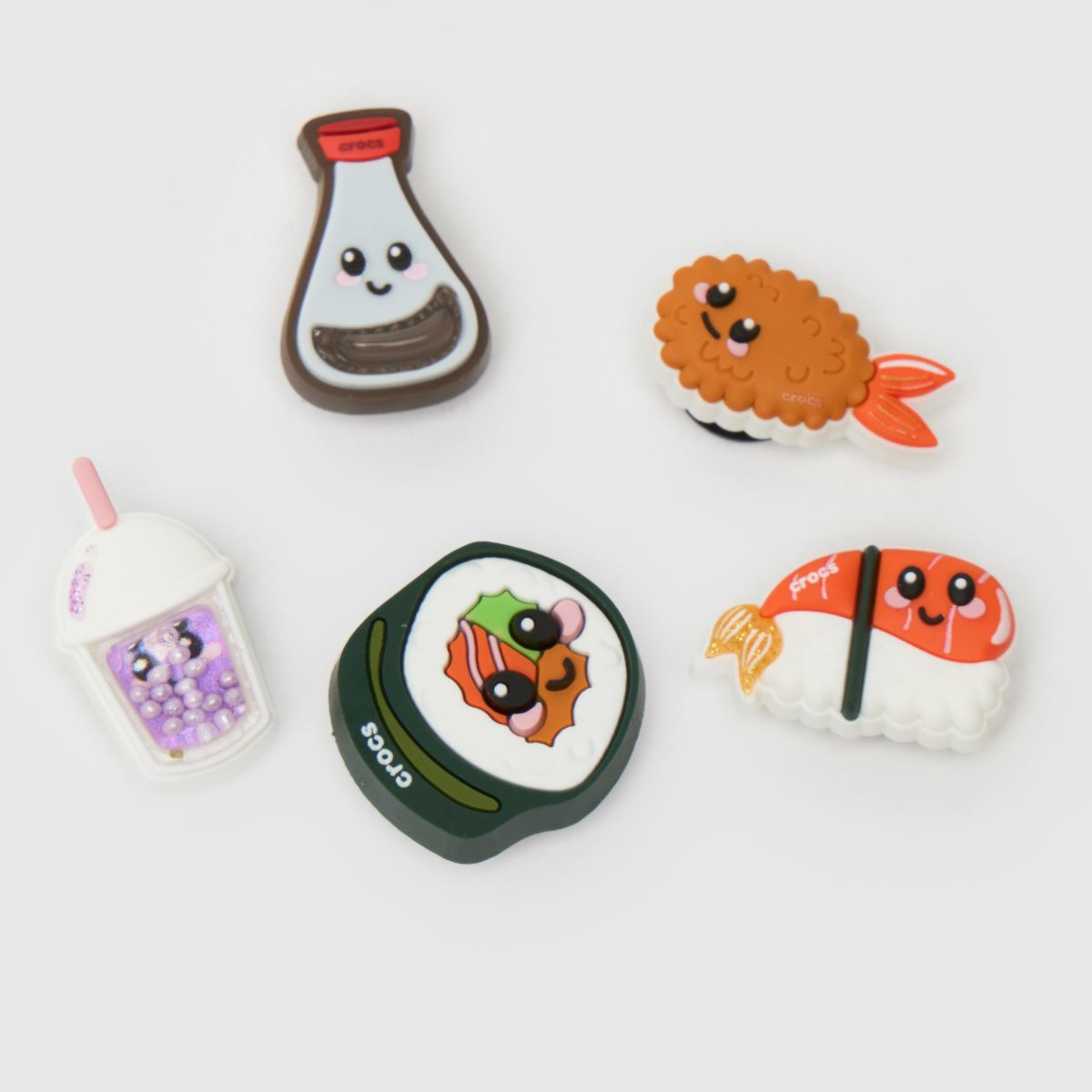 Crocs Jibbitz Sushi Dinner 5 Pack in Multi Crocs Jibbitz Sushi Dinner 5 Pack
