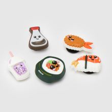 Crocs Jibbitz Sushi Dinner 5 Pack in Multi Crocs Jibbitz Sushi Dinner 5 Pack,2 of 4