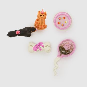 Crocs Multi Jibbitz Pet Party 5 Pack Shoe Accessories