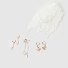 Crocs Jibbitz Pearl & Bow Charm Kit in White Crocs Jibbitz Pearl & Bow Charm Kit,1 of 4
