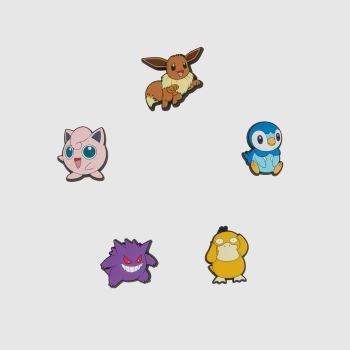 Crocs Multi Jibbitz Pokemon 5 Pack Shoe Accessories