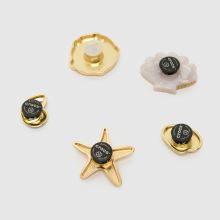 Crocs Jibbitz Seashell 5 Pack in Gold Crocs Jibbitz Seashell 5 Pack,3 of 4