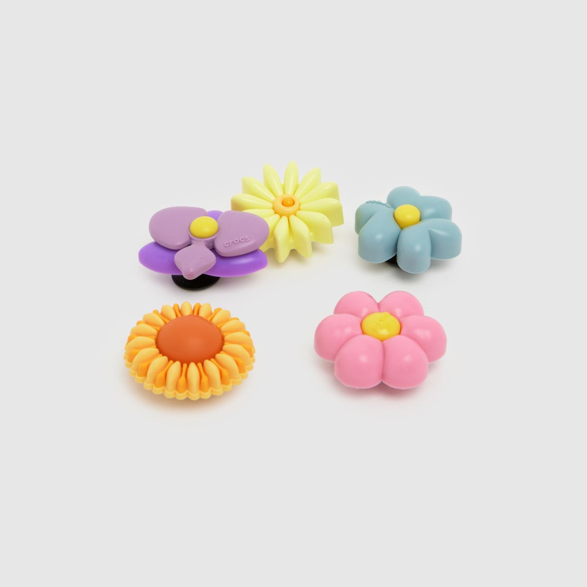 Crocs Jibbitz Puffy Flowers 5PK in Multi Crocs Jibbitz Puffy Flowers 5PK 1