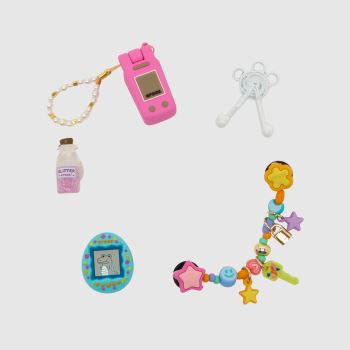 Crocs Multi Jibbitz Girly Nostalgia 5 Pack Shoe Accessories
