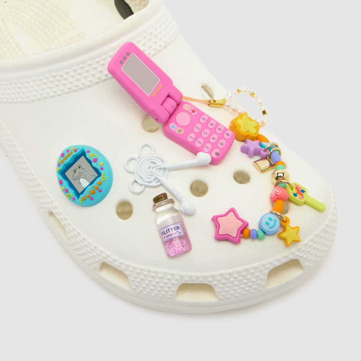 Crocs Jibbitz Girly Nostalgia 5 Pack in Multi Crocs Jibbitz Girly Nostalgia 5 Pack 7