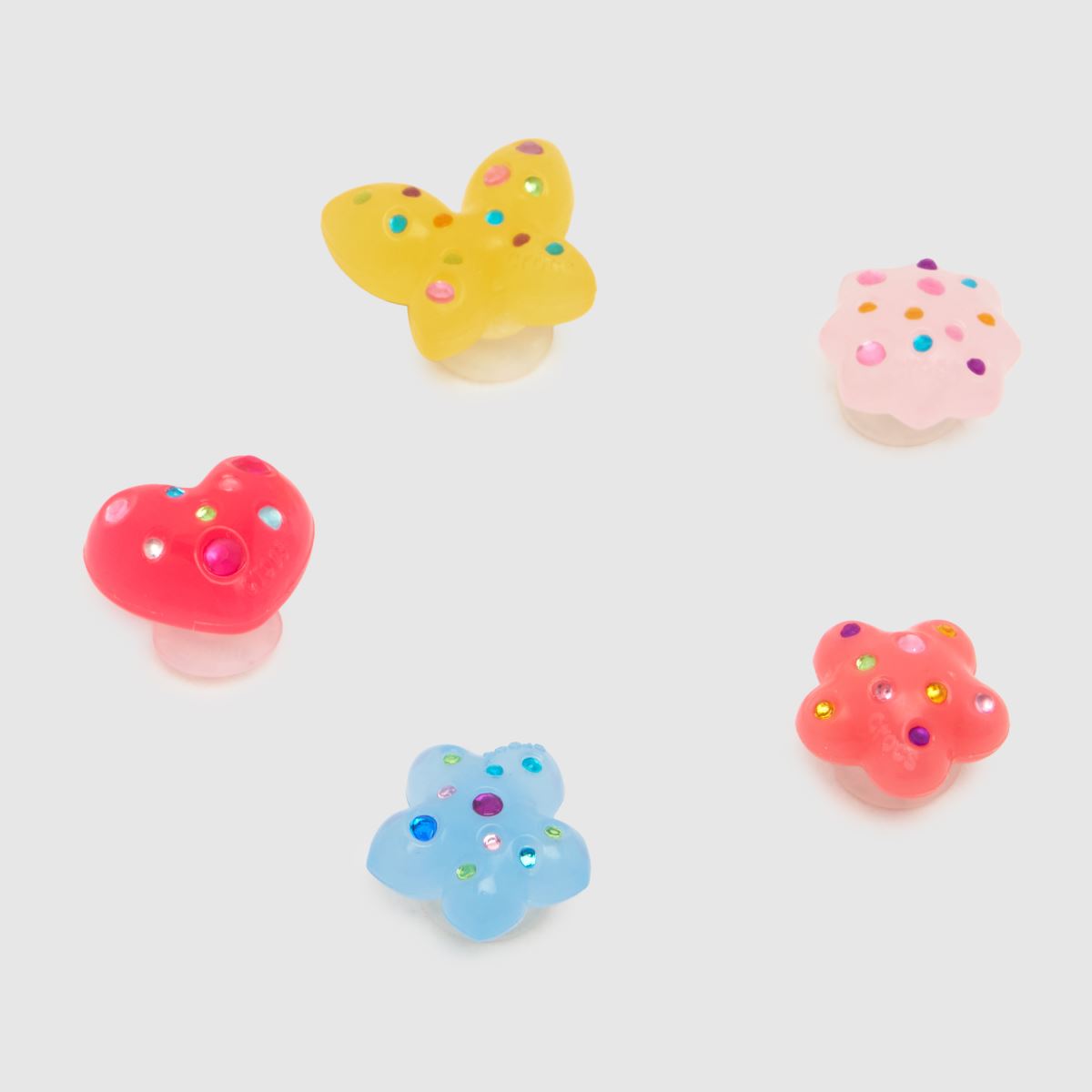 Crocs Jibbitz Dainty Gem 5 Pack in Multi Crocs Jibbitz Dainty Gem 5 Pack 1