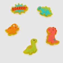 Crocs Jibbitz Little Dinos 5 PK in Multi Crocs Jibbitz Little Dinos 5 PK,2 of 4