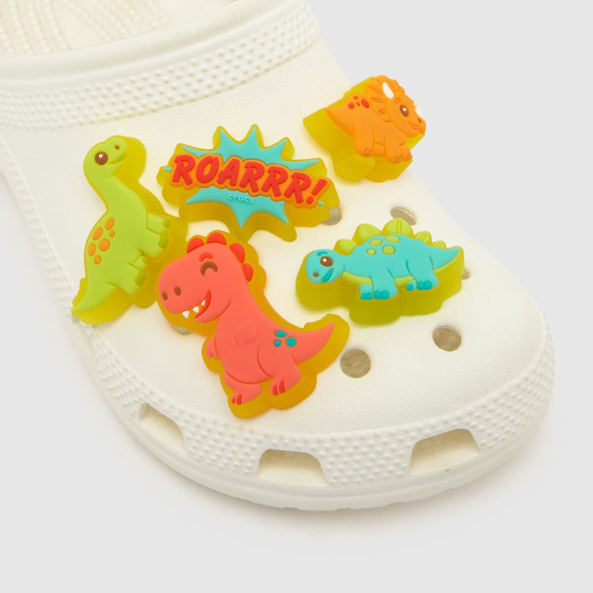 Crocs Jibbitz Little Dinos 5 PK in Multi Crocs Jibbitz Little Dinos 5 PK 7