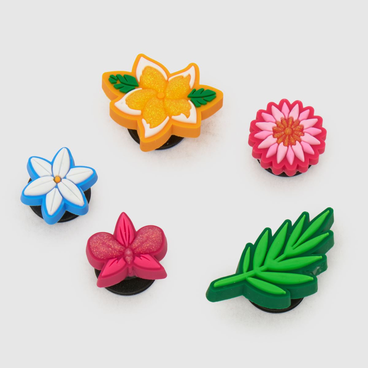 Crocs Jibbitz Tropical Flower 5 PK in Multi Crocs Jibbitz Tropical Flower 5 PK