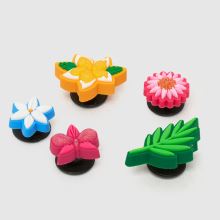 Crocs Jibbitz Tropical Flower 5 PK in Multi Crocs Jibbitz Tropical Flower 5 PK,2 of 4