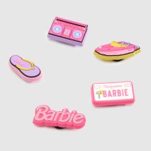 Crocs Jibbitz Barbie 5 Pack in Pink Multi Crocs Jibbitz Barbie 5 Pack,2 of 4