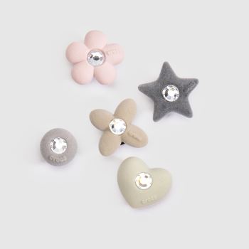 Crocs Multi Jibbitz Rhinestone Shapes 5PK Shoe Accessories