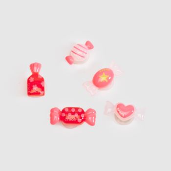 Crocs Pink Multi Jibbitz Candy Pieces 5 Pack Shoe Accessories