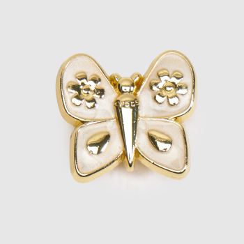Crocs Gold Jibbitz Pearlized Butterfly Shoe Accessories