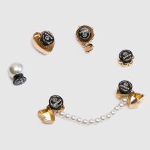 Crocs Jibbitz Pearly 5 Pack in Gold Crocs Jibbitz Pearly 5 Pack,3 of 4