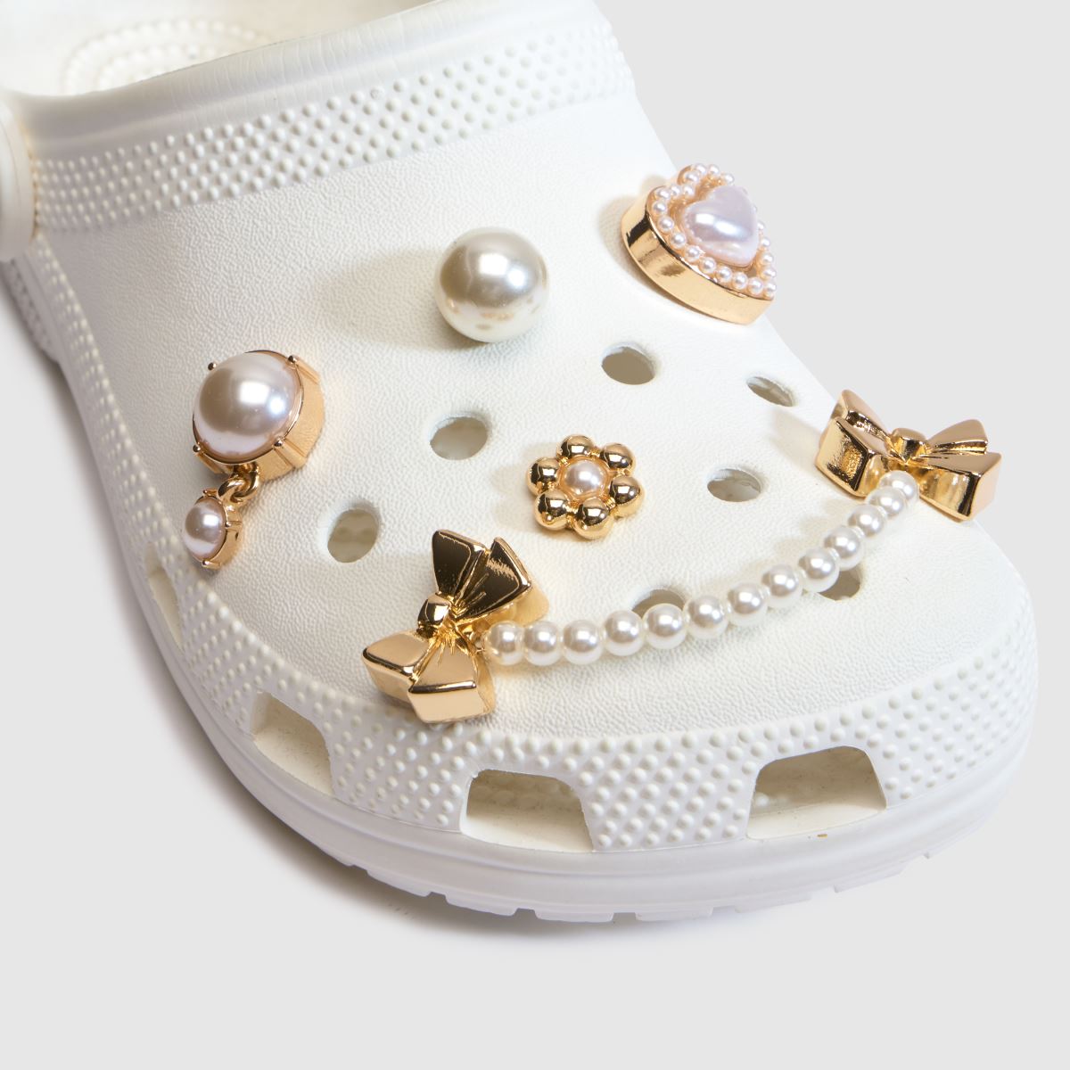 Crocs Jibbitz Pearly 5 Pack in Gold Crocs Jibbitz Pearly 5 Pack 7