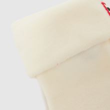 hunter boots HUNTER BOOTS Kids Fleece Cuff Socks in Off-White,2 of 4