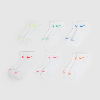 Nike Multi Kids Ankle Socks 6 Pack Socks