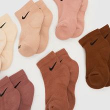 Nike Kids Ankle Socks 6 Pack in Multi Nike Kids Ankle Socks 6 Pack,2 of 4