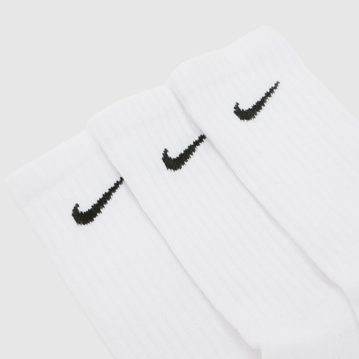 Nike Kids Crew Socks 3 Pack in White & Black Nike Kids Crew Socks 3 Pack 1