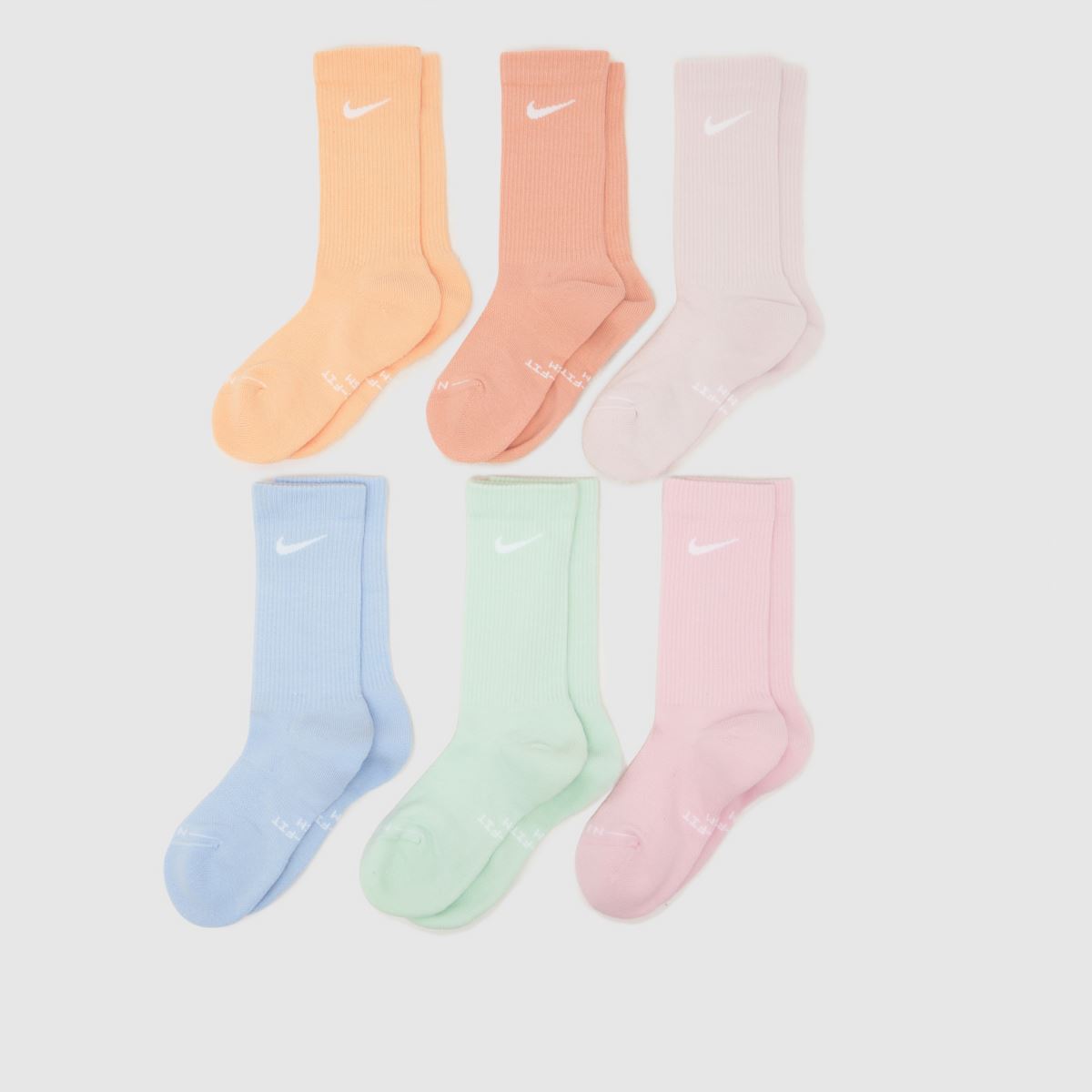 Nike Multi Kids Crew Socks 6PK