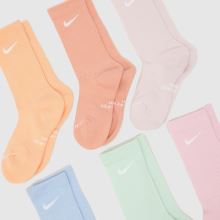 Nike Kids Crew Socks 6PK in Multi Nike Kids Crew Socks 6PK,2 of 4