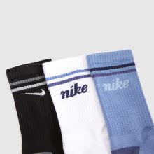 Nike Kids Cushion Crew Sock 6PK in Beige Multi Nike Kids Cushion Crew Sock 6PK,2 of 4