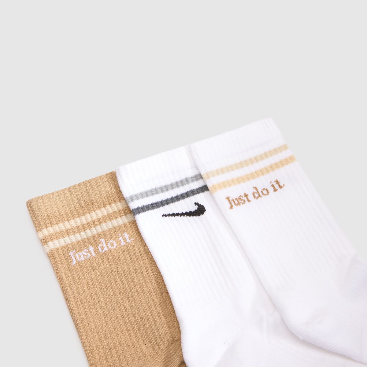 Nike Kids Cushion Crew Sock 6PK in Beige Multi Nike Kids Cushion Crew Sock 6PK 4