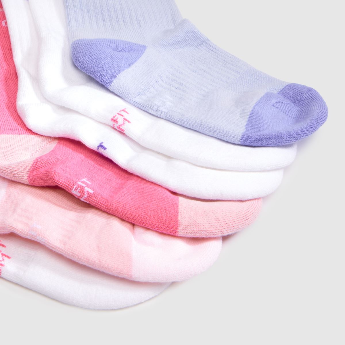Nike Kids Cushion Crew Sock 6 Pack in Pink Multi Nike Kids Cushion Crew Sock 6 Pack 1