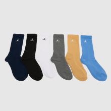 Nike Jordan Kids Crew Socks 6 Pack,1 of 4