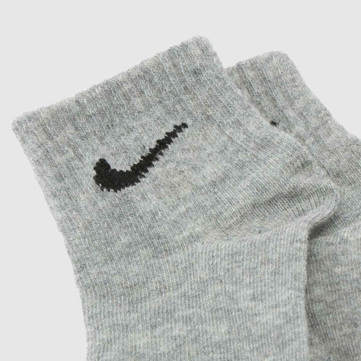 nike training 3 pack ankle socks in multi