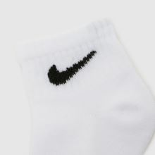 Nike Kids Infant Ankle Socks 6 PK in White Nike Kids Infant Ankle Socks 6 PK,4 of 4