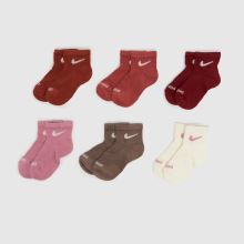 Nike Kids Ankle Socks 6 Pack,1 of 4