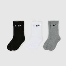 Nike Kids Basic Crew Socks 3 Pack,1 of 4