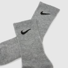 Nike Kids Basic Crew Socks 3 Pack,2 of 4