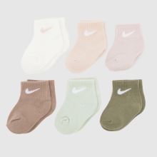 Nike Kids Infant Ankle Socks 6 Pack,1 of 4