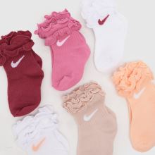 Nike Infant Ruffle Socks 6 PK,2 of 4
