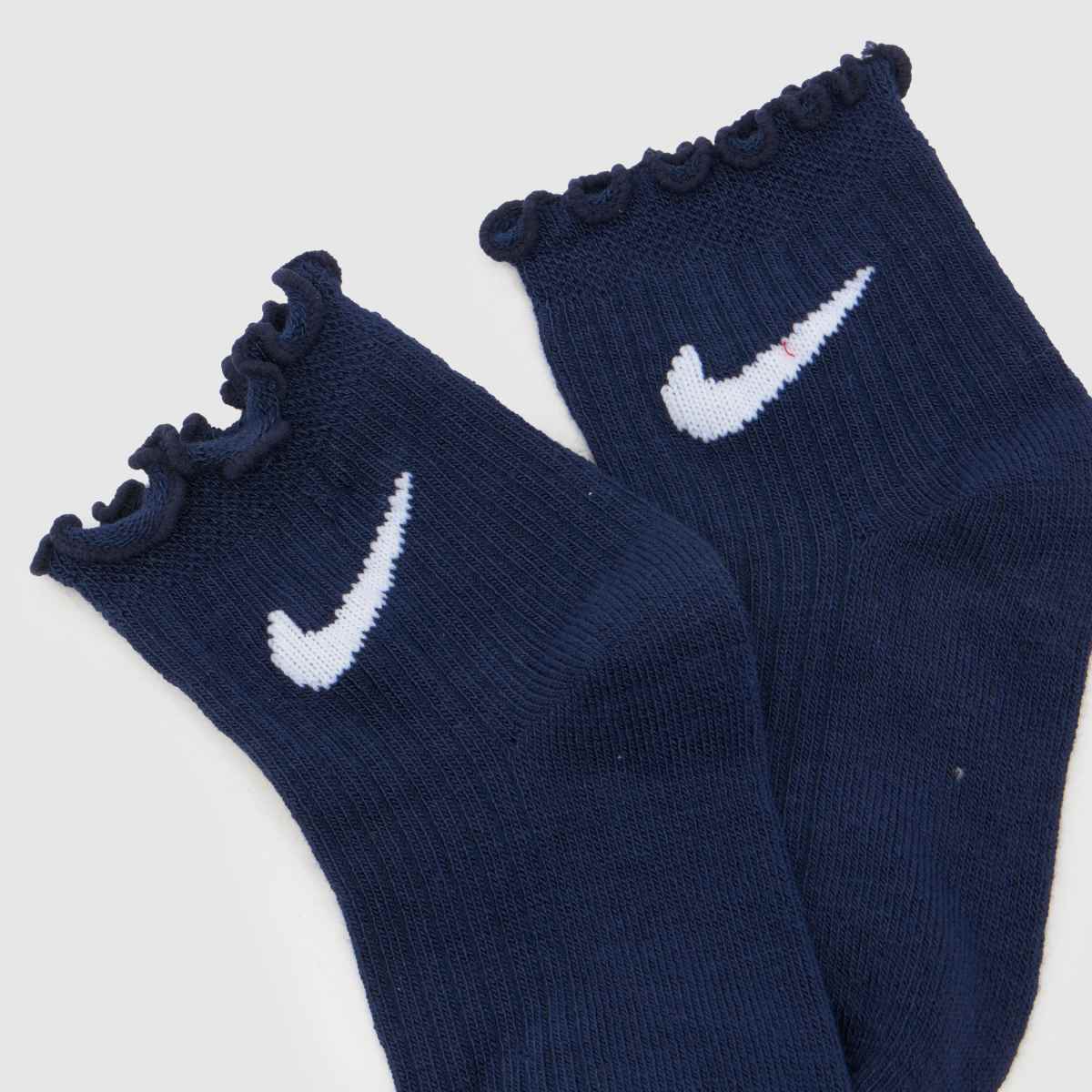 Nike Kids Lettuce Ankle Sock 6PK in Blue Multi Nike Kids Lettuce Ankle Sock 6PK 4