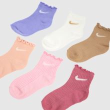 Nike Kids Lettuce Ankle Sock in Pink Multi Nike Kids Lettuce Ankle Sock,2 of 4