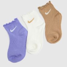 Nike Kids Lettuce Ankle Sock in Pink Multi Nike Kids Lettuce Ankle Sock,4 of 4