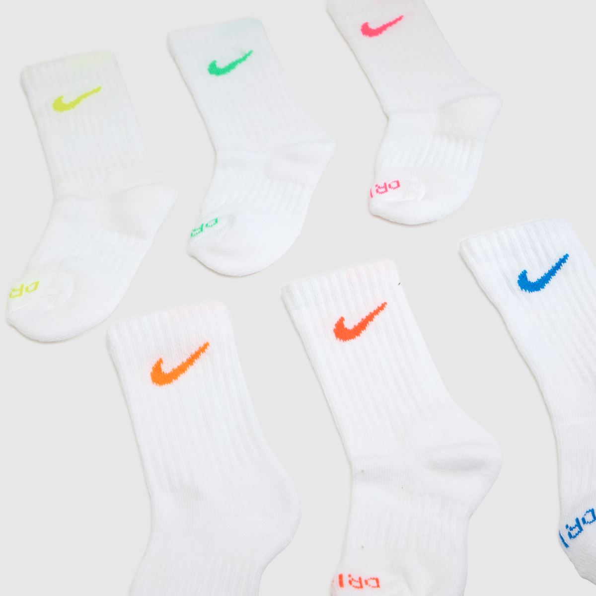 Nike Kids Crew Multi Logo Socks 6pk Nike Kids Crew Multi Logo Socks 6PK 1