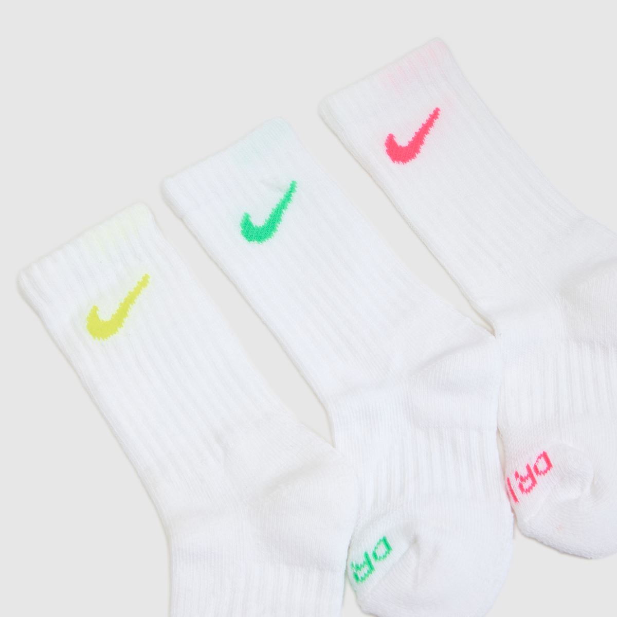 Nike Kids Crew Multi Logo Socks 6pk Nike Kids Crew Multi Logo Socks 6PK 7