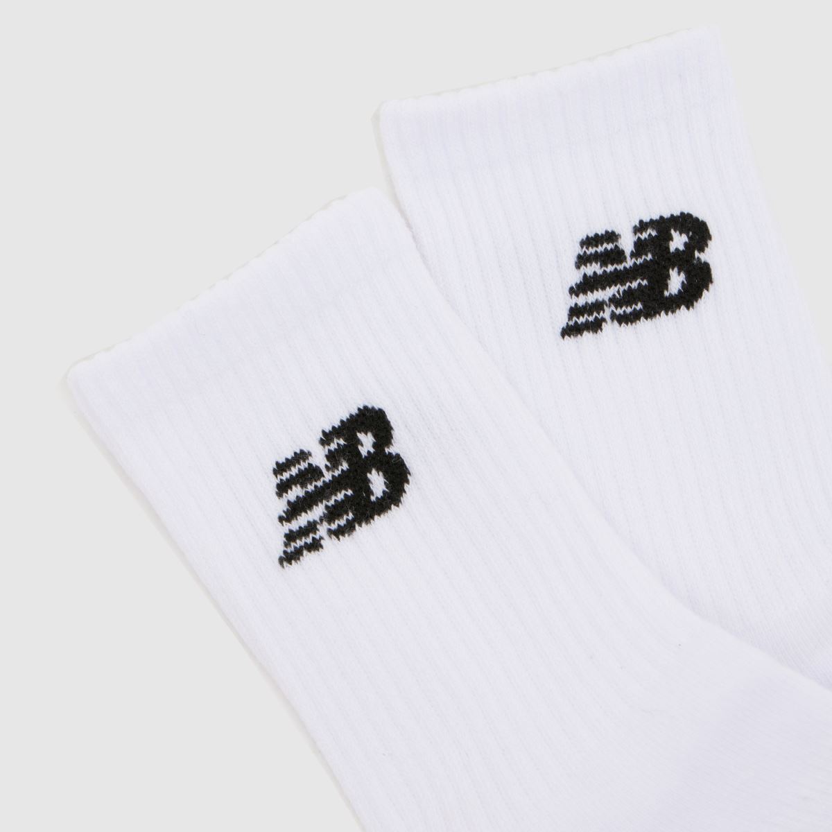New Balance Kids Crew Socks 3 Pack in White Multi New Balance Kids Crew Socks 3 Pack 4