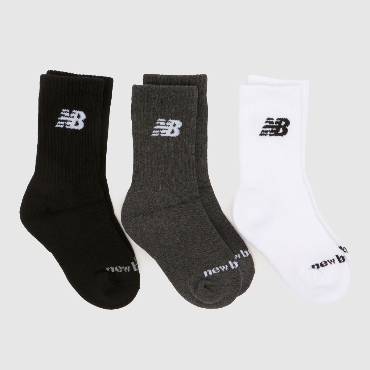 New Balance Multi Kids Crew Socks 3 Pack