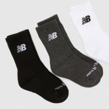 New Balance Kids Crew Socks 3 Pack,2 of 4