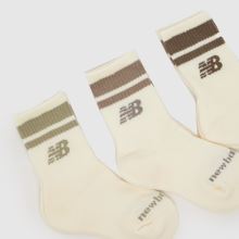 New Balance Kids Mid Crew Socks 3 Pack,2 of 4
