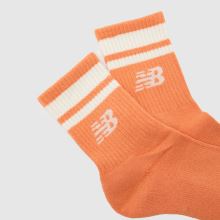 New Balance Kids Stripe Midcalf Socks 3PK in Pink Multi New Balance Kids Stripe Midcalf Socks 3PK,3 of 4