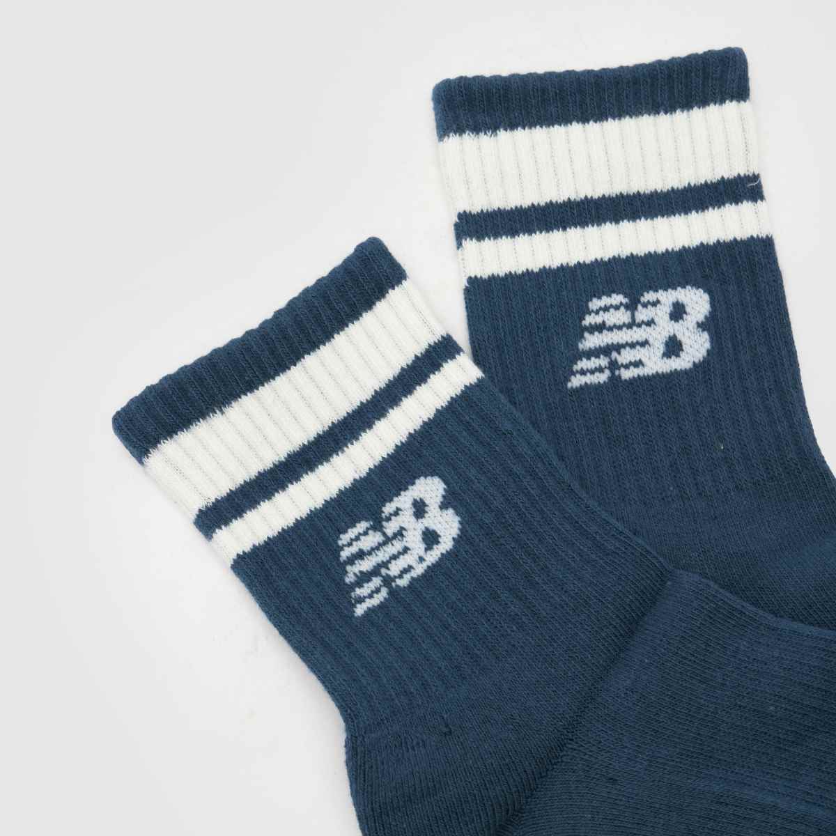 New Balance Kids Striped Midcalf Sock 3 Pk in Multi New Balance Kids Striped Midcalf Sock 3 Pk 4